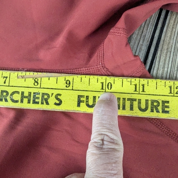 Zyia Active Size 8-10 Like New In Burnt Red With Pockets - Picture 6 of 8